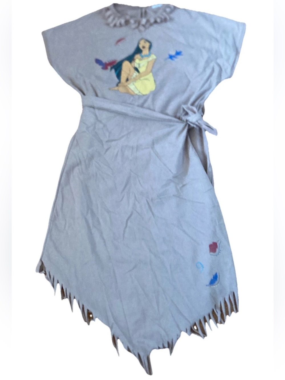 Disney Pocahontas VNTG 90s Wrap Costume Dress